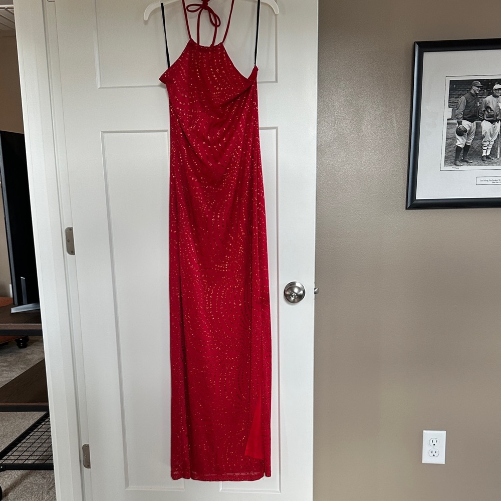 Finesse Red Maxi Dress